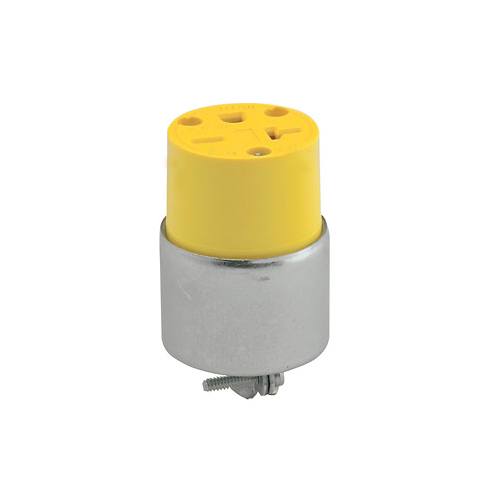 ADAPTADOR PVC ENCHAQUETADO AMARILLO PARA EXTENSIONES 6-20R (250V)